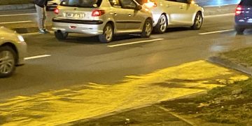 Tamponare ușoară pe Bulevardul București din Baia Mare