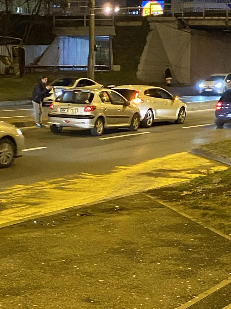 Tamponare ușoară pe Bulevardul București din Baia Mare