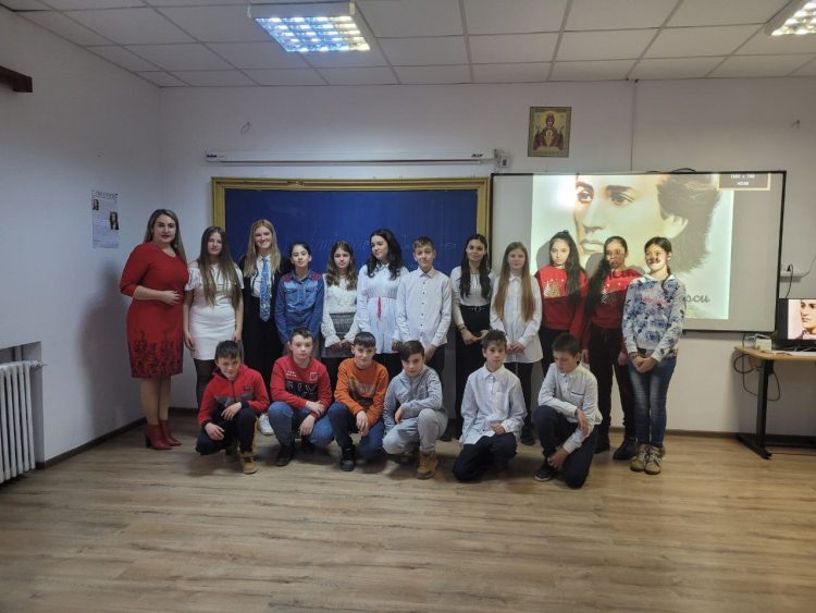 Elevii din Baia Borșa și marele Eminescu