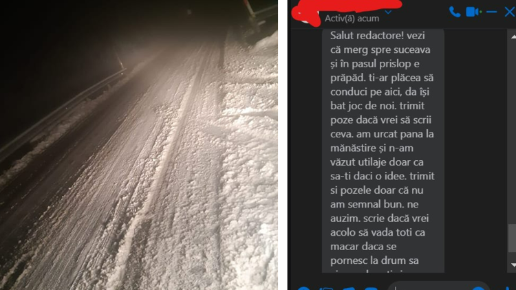 DE LA CITITORI: Iarna face probleme serioase în Pasul Prislop. Autoritățile sunt încă în vacanță și „ne omoară cu zile”