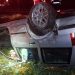 Accident în județul Satu Mare. Un șofer s-a răsturnat cu mașina