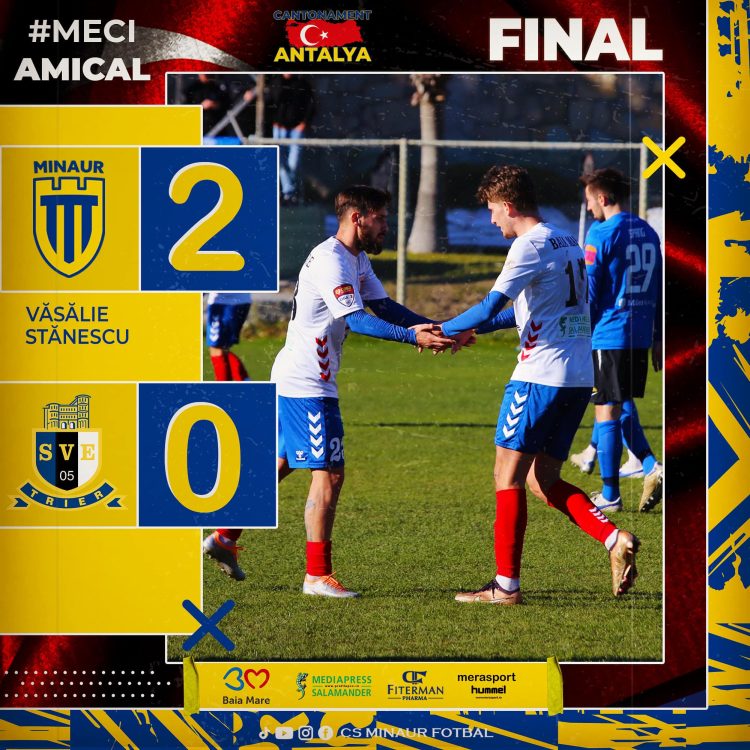 Prima victorie în cantonamentul din Turcia pentru băieții de la Minaur