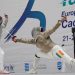 Echipa masculină de sabie a României, medaliată cu aur la Europenele de juniori