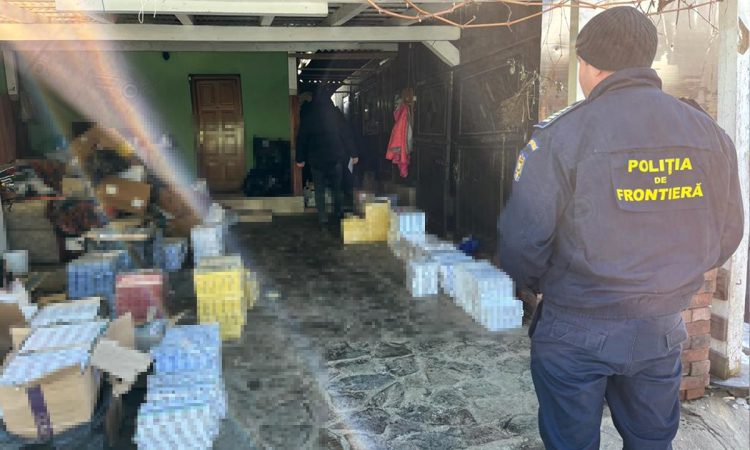 Peste 15.000 pachete țigări de contrabandă și peste 18.000 de euro confiscate în urma unor percheziții în Moisei și Borșa – foto