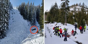 Filmul tragediei provocate de avalanşa din Pasul Prislop. Un turist polonez şi-a pierdut viaţa