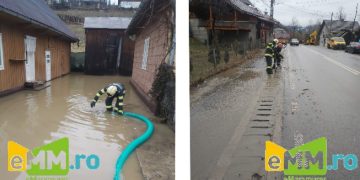 Mai multe gospodării din Borșa au fost inundate