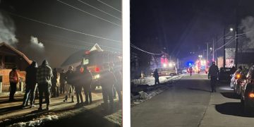 Intervenție în miez de noapte: Arde o locuință din Lăpușel. VIDEO