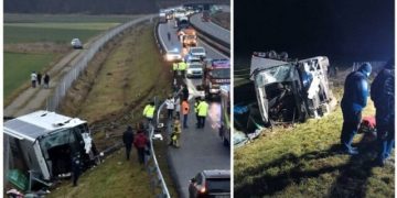 Un autocar cu români s-a răsturnat pe autostradă în Slovenia. Trei persoane au murit, iar altele patru sunt grav rănite