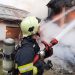 FOCUL a MISTUIT o casă din Recea: Noi imagini cu puternicul incendiu