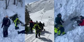 ACTUALIZARE: Trei persoane surprinse de avalanșă în Vârful Prislop. Un turist polonez a decedat. VIDEO/FOTO