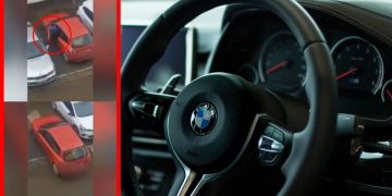 Copil de maxim 10 ani, filmat în timp ce conducea o maşină