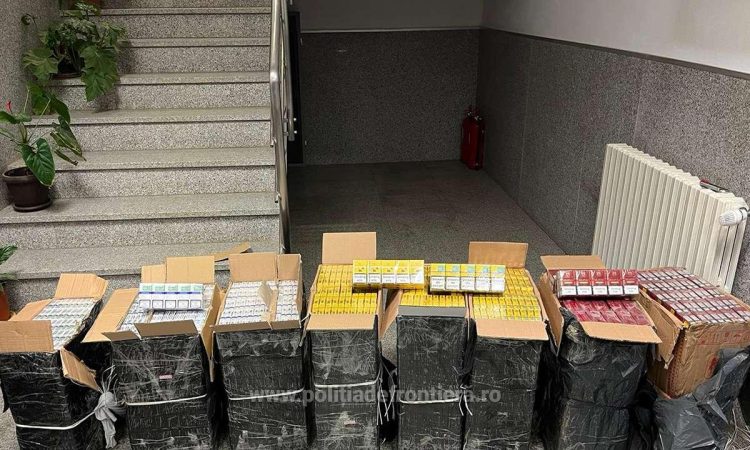 O altă captură IMPRESIONANTĂ: Țigări în valoare de peste 52.000 lei, confiscate la frontiera de nord. VIDEO