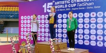 Începem să ne trezim? Sabrina Voinea, aur la sol și bârnă la Cupa Mondială de la Doha!