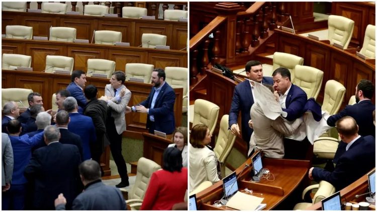 Moldova are de azi româna limbă oficială! Comuniștii ruși cu cetățenie română s-au luat la bătaie în Parlament!