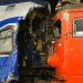 Accident feroviar grav într-o gară din România: O locomotivă a izbit puternic vagonul unui tren de călători