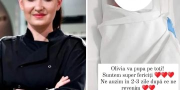 Băimăreanca Roxana Blenche, fostă concurentă de la „Chefi la cuțite”, a născut o fetiţă, Olivia