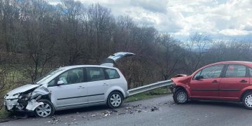 Impact puternic pe DN 18B, între Cărbunar și Groși