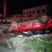 Accident în Satu Mare. O mașină s-a răsturnat și doi tineri au ajuns la spital