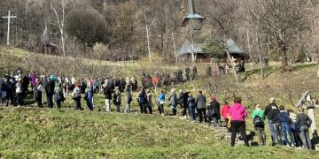 Calea Crucii, la Mănăstirea „Sfânta Maria” de pe Dealul Crucii