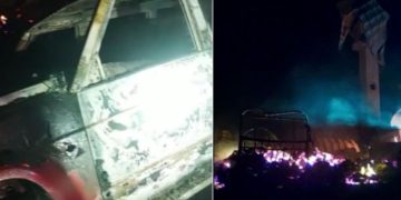 Ce spun polițiștii despre atacul armat din județ în care mai multe utilaje forestiere au fost incendiate