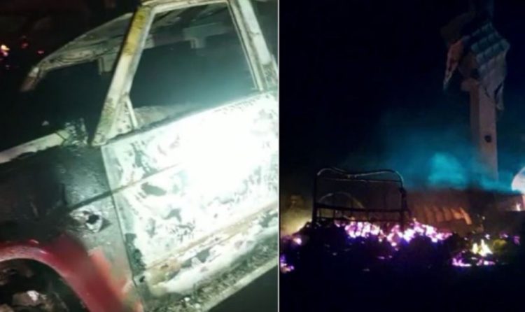 Ce spun polițiștii despre atacul armat din județ în care mai multe utilaje forestiere au fost incendiate