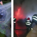 Incendiu violent în Poienile de Sub Munte. Pompierii au intervenit în forță. VIDEO