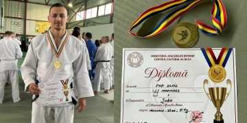 Un jandarm băimărean a câștigat Campionatul de Judo al MAI. Felicitări, Denis!
