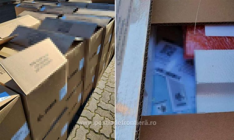 PRODUSE ELECTRONICE ÎN VALOARE DE APROXIMATIV 128.000 DE EURO, SUSCEPTIBILE A FI FURATE, OPRITE ÎN P.T.F. PETEA