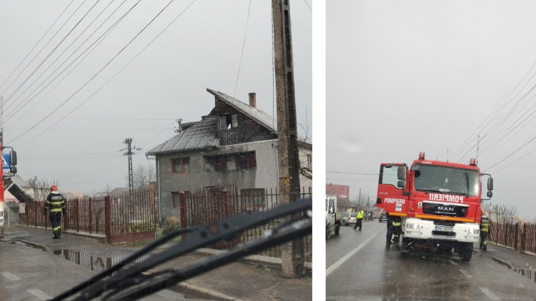 Incendiu în Târgu Lăpuș! Pompierii au intervenit în forță. VIDEO