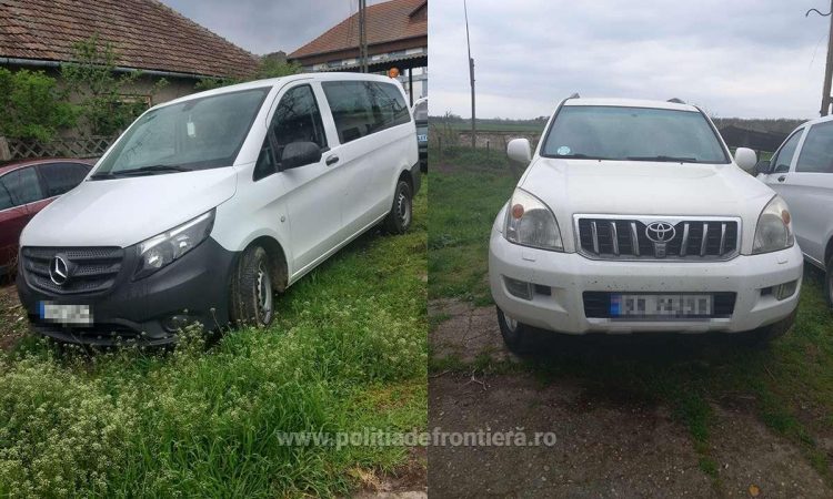 Două mașini căutate de autoritățile străine, oprite la ieșirea din țară
