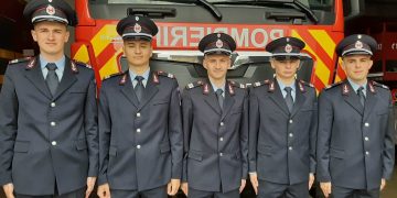 Cinci absolvenți ai Școlii de Subofițeri îşi încep activitatea la ISU Maramureş