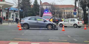ACTUALIZARE: Accident în Baia Mare. Trafic blocat pe Strada Culturii