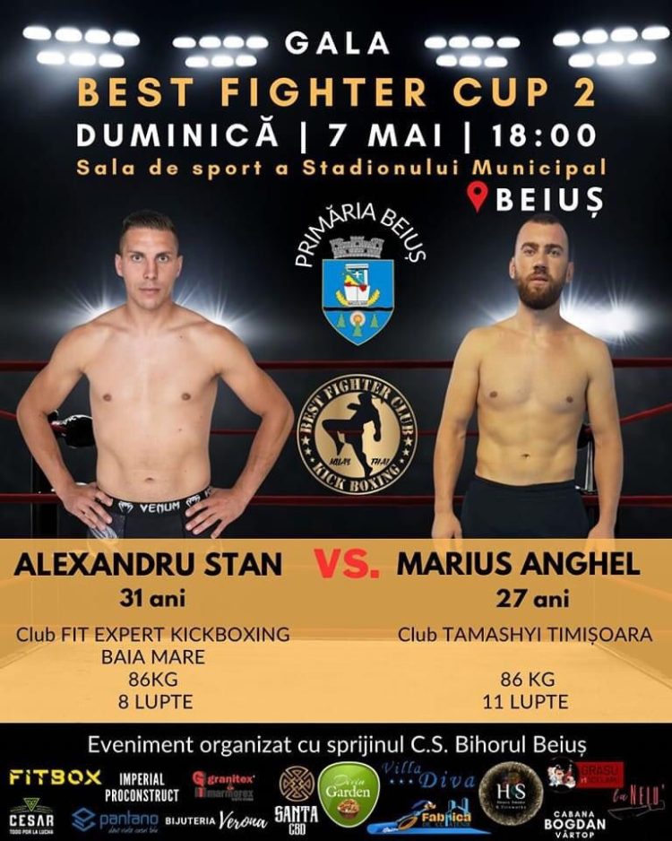 Băimăreanul Alexandru Stan prezent la Gala “Best Fighter Cup 2”