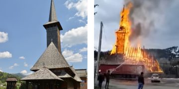 Istoricul bisericii din Complexul Borșa, mistuită de flăcări în Duminica Floriilor!