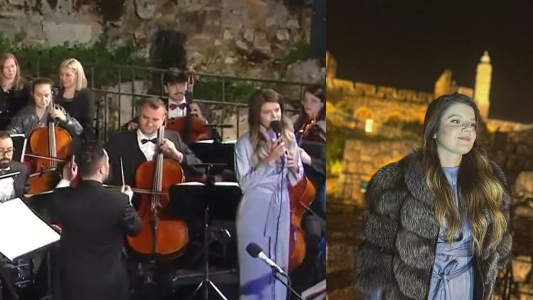 INEDIT: Maria Mihali a participat la concertul de Paște „Acasă la Iisus”, susținut chiar în Orașul Sfânt