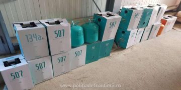 Freon în valoare de 6.200 lei, depistat de poliţiştii de frontieră