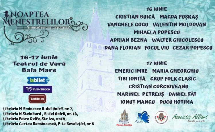 Noaptea Menestrelilor 2023: Emeric Imre cu „Nebunul de alb”, din nou în Baia Mare