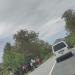 Accident grav în Șomcuta Mare. Autoturism pe plafon