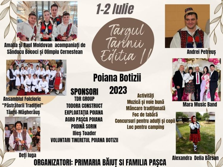 Are loc ediția a doua a Târgului Țarinii la Poiana Botizii