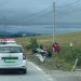 Accident grav la intrare în Buzești. Un autoturism s-a răsturnat în șanț