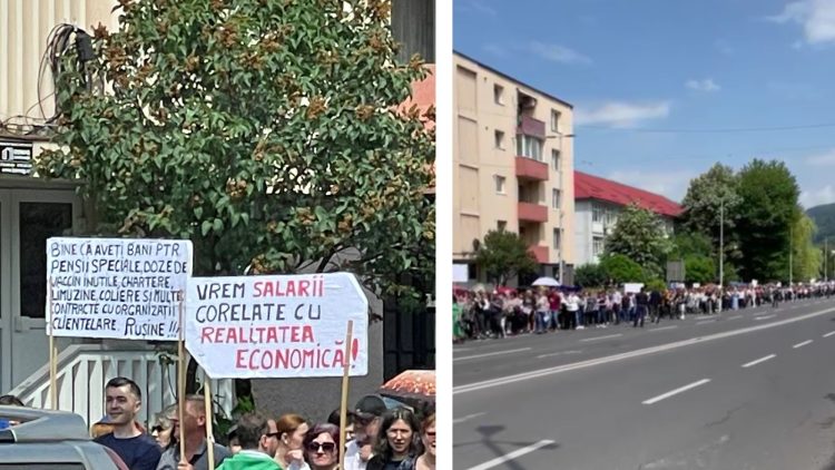 Imagini și VIDEO cu greva profesorilor din Maramureș: „ROMÂNIA EDUCATĂ = ROMÂNIA EȘUATĂ!”