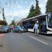 Coliziune între un autobuz şi un autoturism la intersecția străzilor 22 Decembrie şi Avram Iancu din Baia Mare – galerie foto