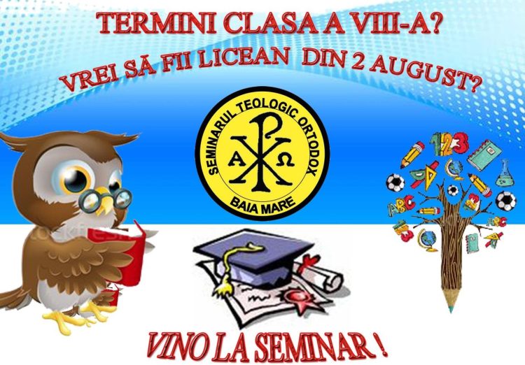 Înscrieri la Seminarul Teologic Ortodox din Baia Mare