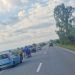 Accident pe DN 1C. Un BMW a ajuns în șanț