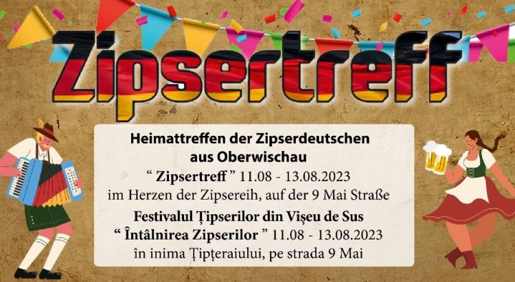 Programul Festivalului Țipserilor din Vișeu de Sus, din perioada 11-13 august