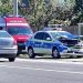 Mașină de poliție implicată într-un accident, în Gherla
