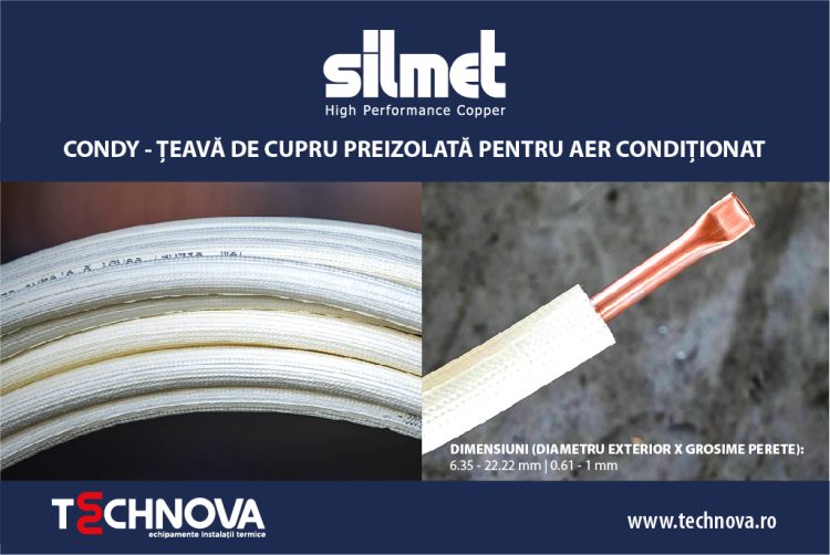 Țeava de cupru Silmet Condy – Alegere profesionistă pentru instalațiile de aer condiționat