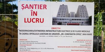 Se lucrează intens la modernizarea Spitalului Județean de Urgență Baia Mare