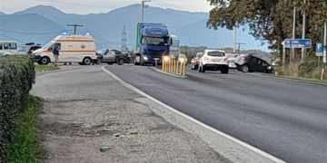 Accident la „intersecția morții”! Trafic îngreunat pe DN 1C