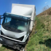 Accident pe DN 1C. Un autocamion s-a răsturnat în Iclod